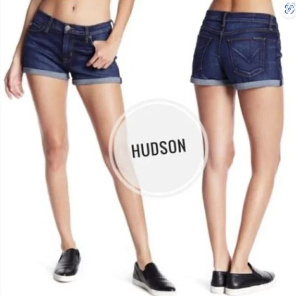 Hudson Denim Shorts Size‎ 24 Asha Midrise Cuffed